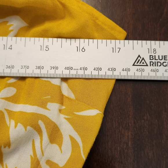 MSK Yellow Sleveless Floral Dressy Romper Size Small. Pants. - Picture 3 of 12